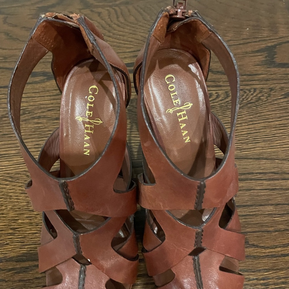 Cole Haan wedge heal sandals - Picture 3 of 6